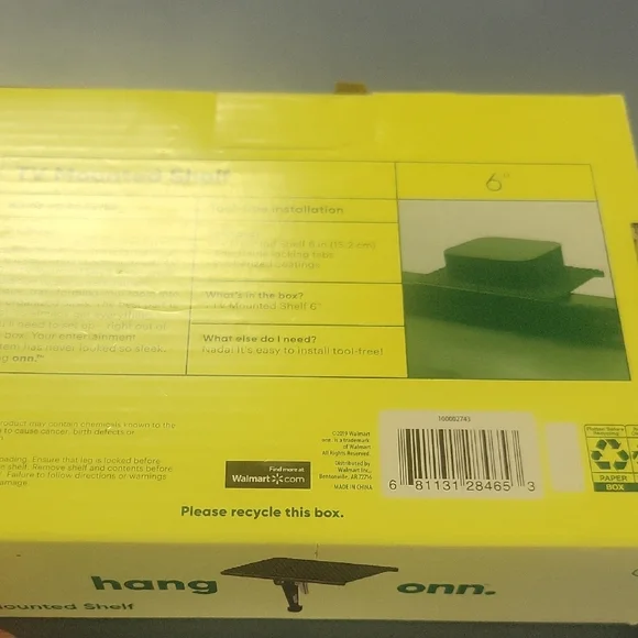 Hang Onn TV Mounted Shelf - Picture 5 of 5